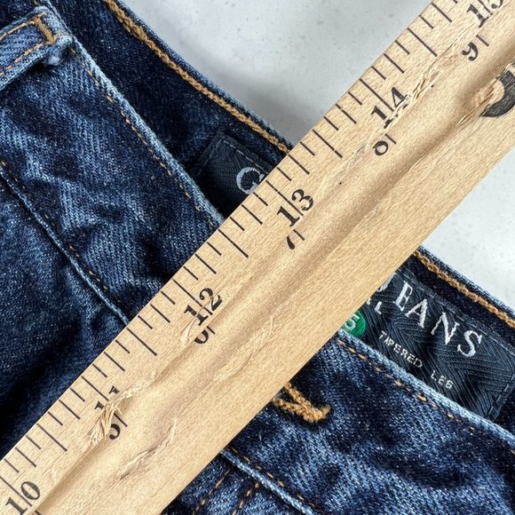 VTG 90s Guess Jeans Men's 29* Pascal Loose Tapered Dark Blue Cotton Denim Tag 33 - Picture 15 of 16